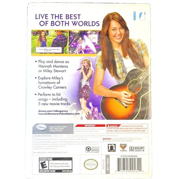 Hannah Montana The Movie Nintendo Wii Game Complete Disney - Picture 2 of 3